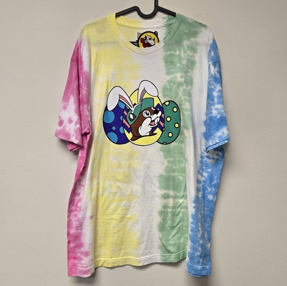 Buc-ee's Easter Bunny on my Mind tie-dye t-shirt XL